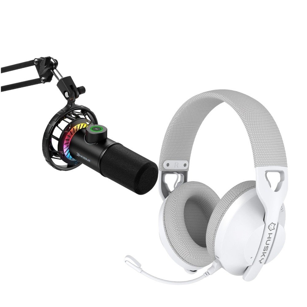 Kit Streamer Microfone Gamer Cardióide Balão.info + Headset Gamer Balão.info Matilha, P3 3.5mm, Driver 40mm