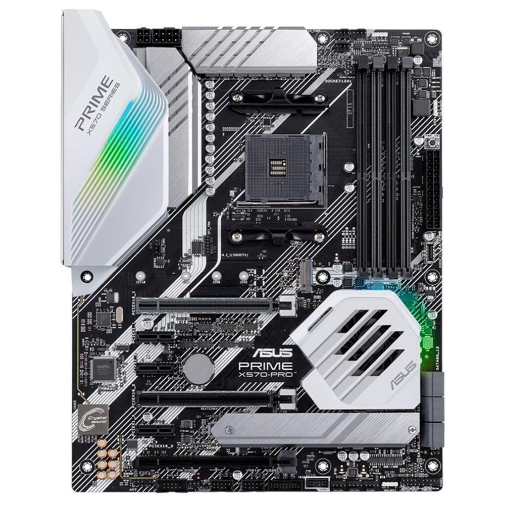 Placa-Mãe ASUS Prime X570-Pro, AMD AM4, ATX, DDR4, Preto - PRIME X570-PRO
