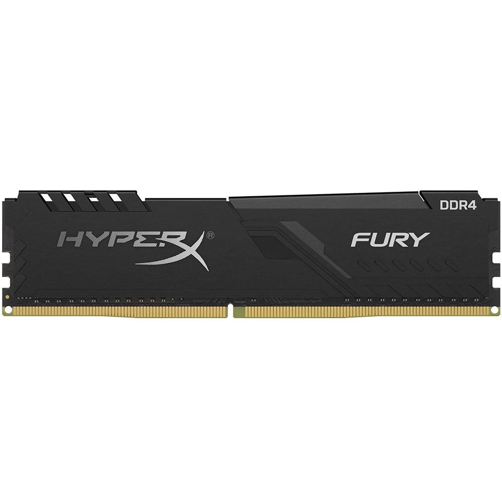 Memória RAM HyperX Fury, 4GB, 2666MHz, DDR4, CL16, Preto - HX426C16FB3/4 Memória RAM HyperX Fury, 4GB, 2666MHz, DDR4, CL16, Preto - HX426C16FB3/4