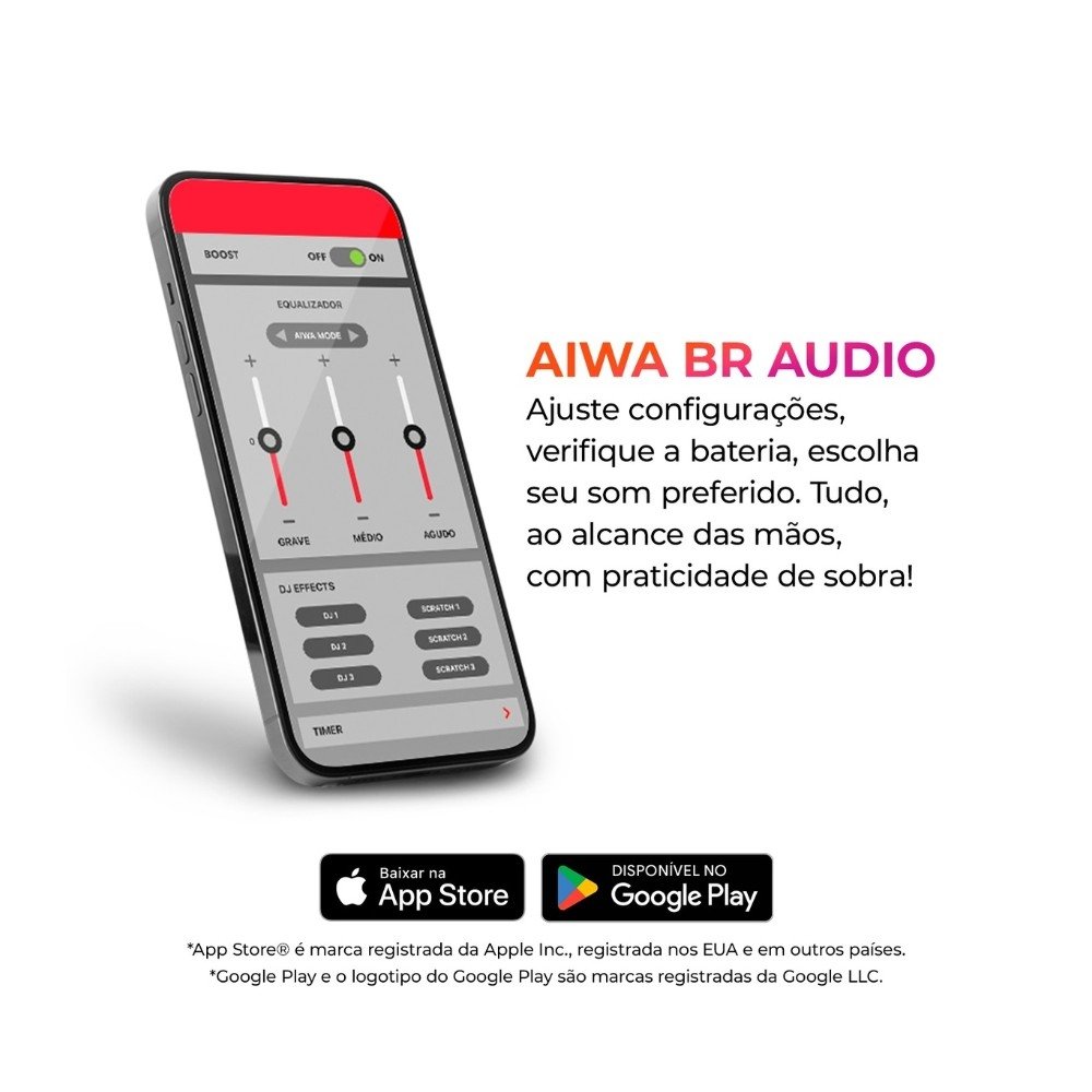 Fone de Ouvido TWS AIWA AWS-EB-05-B, Bluetooth, Estojo de Recarga, Microfone, Preto - AWS-EB-05-B - view 3
