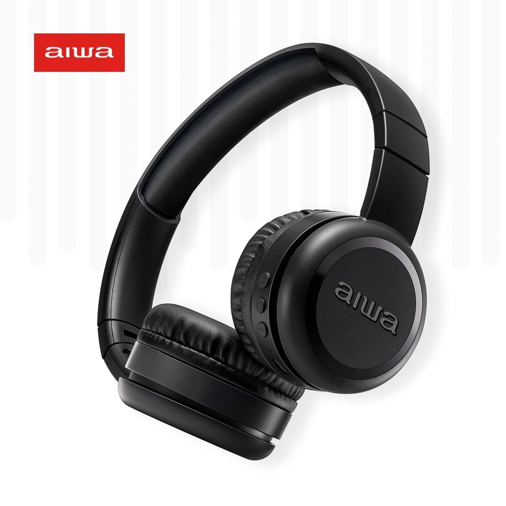 Headphone Bluetooth AIWA AWS-( Balão.info)-03-B, Design Dobrável, Confortável com Microfone, Preto - AWS-( Balão.info)-03-B - foto 2