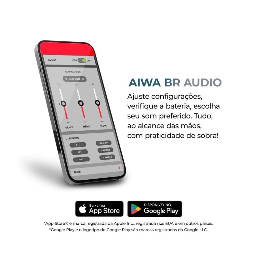 Headphone Bluetooth AIWA AWS-( Balão.info)-05-B, Graves Potentes, Isolamento Acústico, Preto - AWS-( Balão.info)-05-B - foto 10