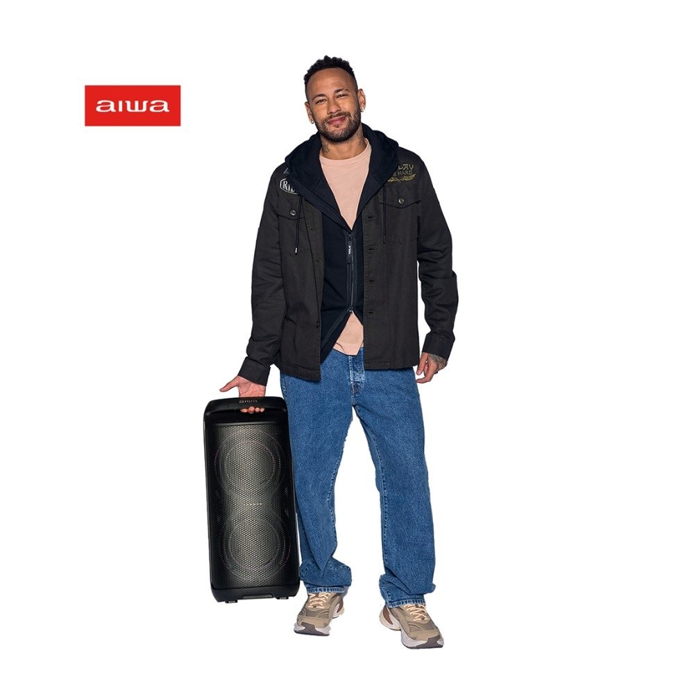 Caixa de Som Amplificada AIWA Party Box AWS-PB-08, 200W RMS, Bluetooth, Bivolt, Preto - AWS-PB-08 - view 2