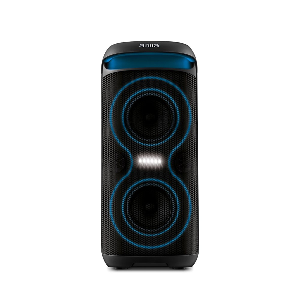 Caixa de Som Amplificada AIWA Party Box AWS-PB-08, 200W RMS, Bluetooth, Bivolt, Preto - AWS-PB-08