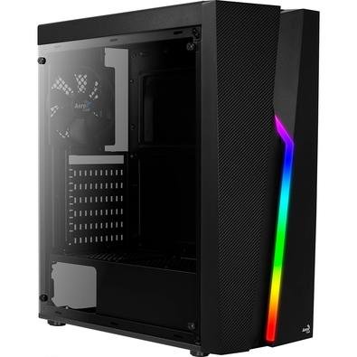 Gabinete Mid-Tower de alto desempenho com LED RGB de design de parafuso no painel frontal. Dê vida ao seu case com 13 modos de iluminação: 6 modos de