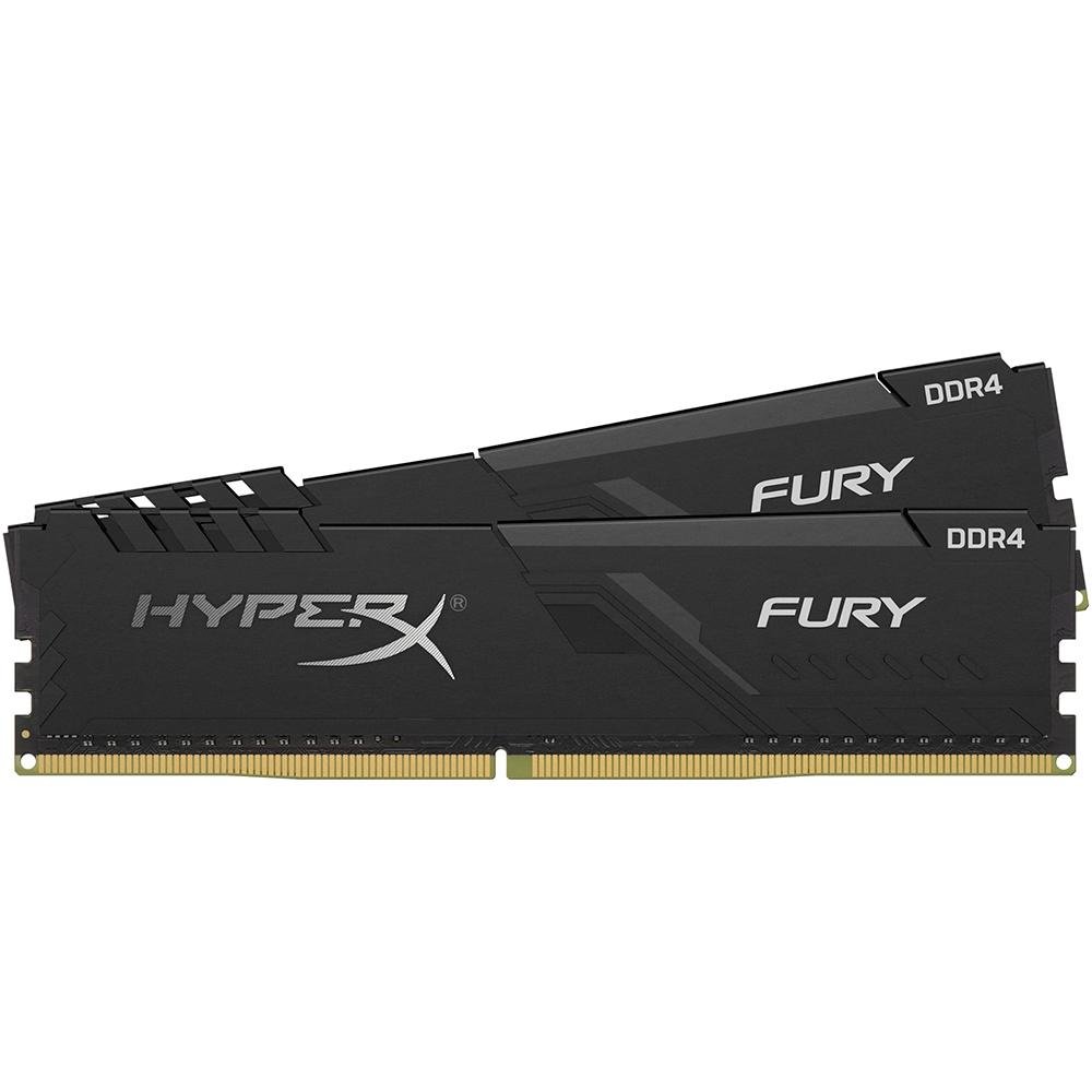 Memória HyperX Fury, 8GB (2x4GB), 3000MHz, DDR4, CL15, Preto - HX430C15FB3K2/8 Memória HyperX Fury, 8GB (2x4GB), 3000MHz, DDR4, CL15, Preto - HX430C15FB3K2/8