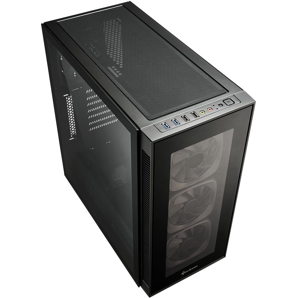 Imagem 3 de 7 do produto Gabinete Sharkoon TG6 RGB, ATX com FAN, Lateral e Frontal em Vidro