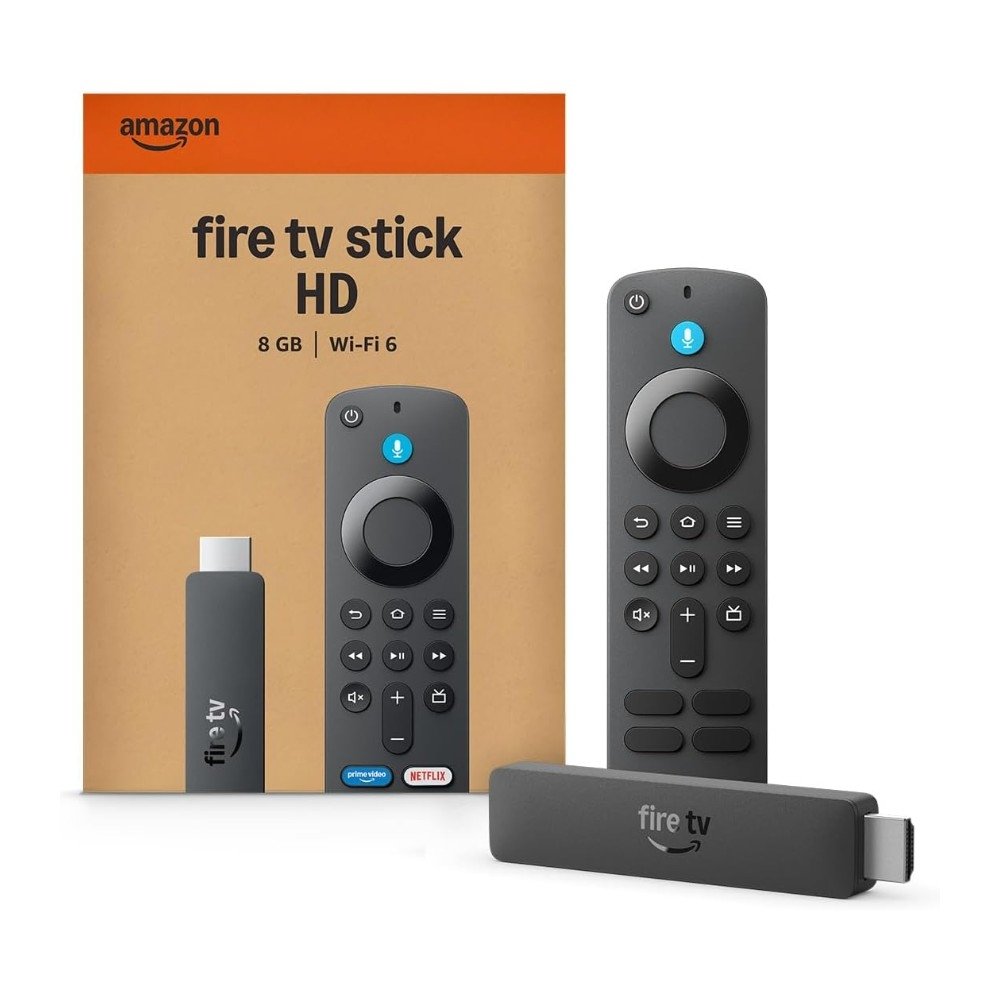 Smart Streaming Amazon Fire TV Stick HD 2ª Geração, Full HD, Wi-Fi, Bluetooth, Comando de Voz Alexa, Preto - B0DVK166SV