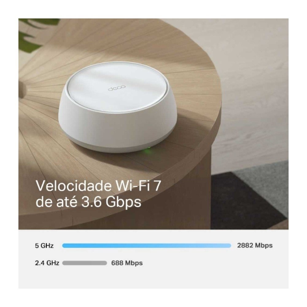 Roteador Wireless TP-Link Deco BE22, Wi-Fi 7, Gigabit, Dual Band, 3600Mbps, 1 Unidade - 100001719 - view 4