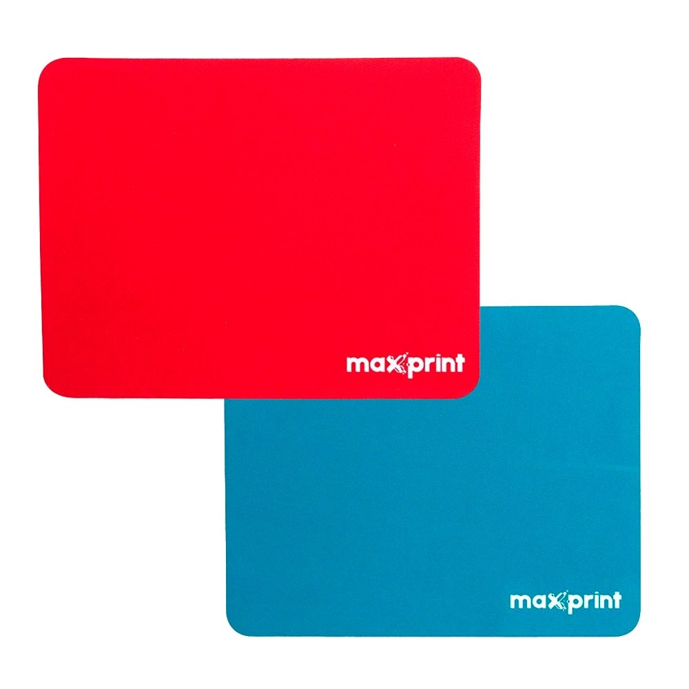 Mousepad Maxprint, Pequeno, Vermelho + 	Mousepad Maxprint, Pequeno, Azul