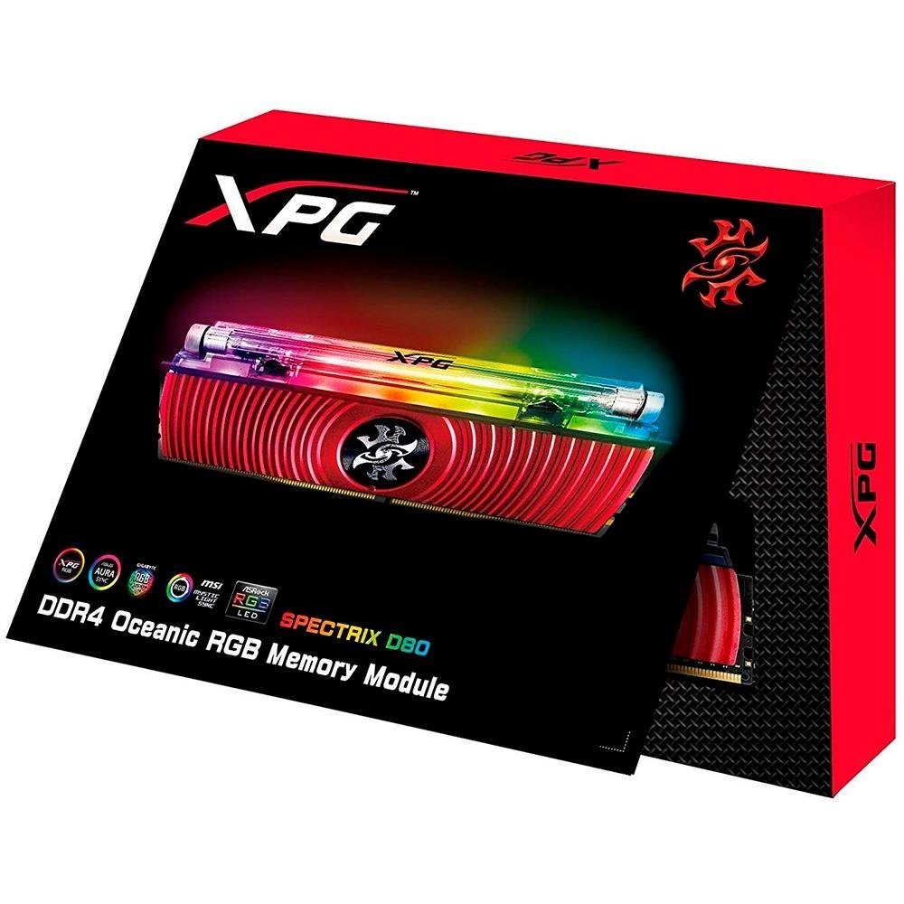 Memória XPG Spectrix D80 RGB 16GB, 3000MHz, DDR4, CL16