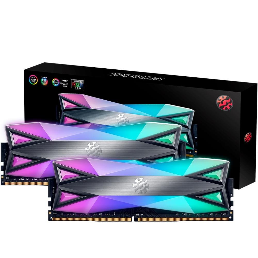Memória XPG Spectrix D60G RGB 16GB (2x8GB), 3600MHz, DDR4, CL17