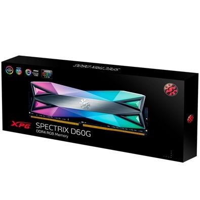 Memória XPG Spectrix D60G RGB, 16GB (2x8GB), 3200MHz, DDR4, CL16