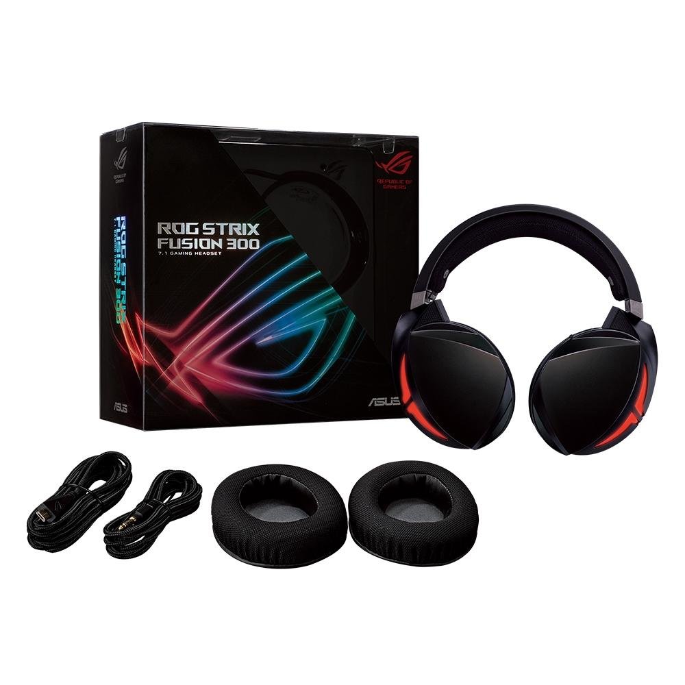 Headset Gamer Asus Rog Strix Fusion 300, LED, 7.1 Som Surround