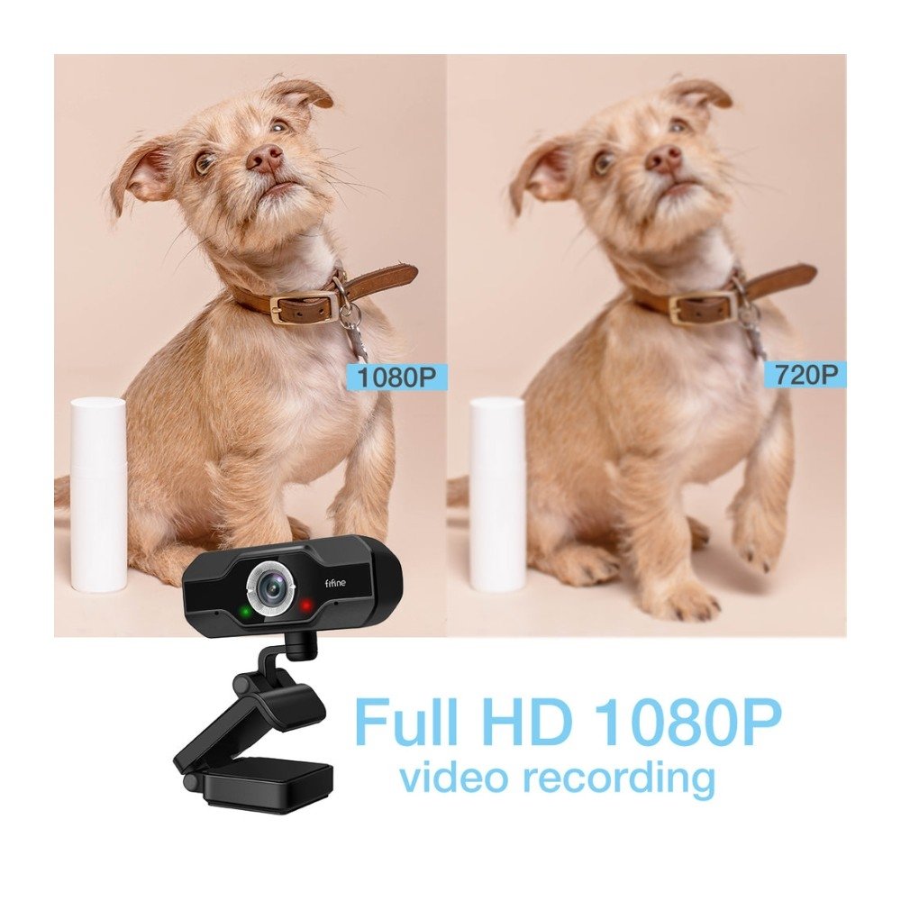 Imagem 3 de 4 do produto Webcam Fifine K432, 1080p, 30 FPS, com Microfone, USB, Foco Automático, Preto - K432