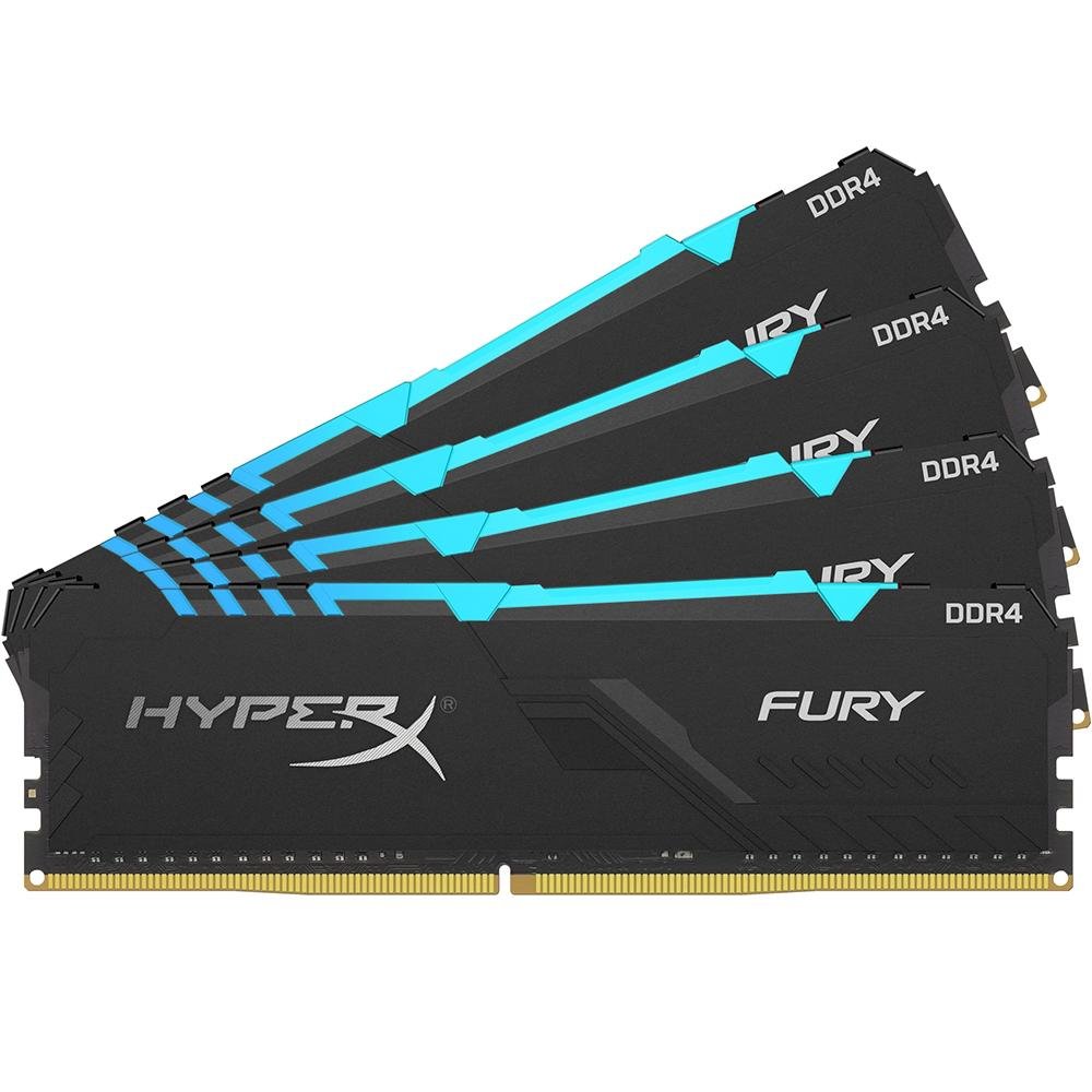 ファッション通販 安い Fury HyperX Memória RGB, CL16 DDR4, 2666MHz, (4x8GB), 32GB メモリー