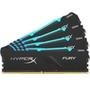 Memória RAM HyperX Fury RGB, 32GB (4x8GB), 2666MHz, DDR4, CL16, Preto - HX426C16FB3AK4/32