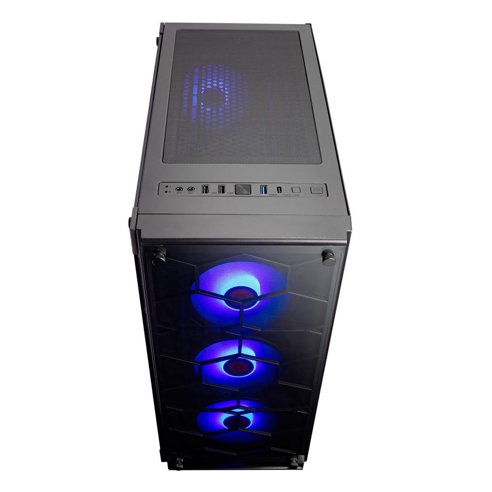 Gabinete Gamer Redragon Wheel Jack, Mid Tower, Lateral e Frontal em Vidro - GC-606BK
