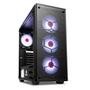 Gabinete Gamer Redragon Wheel Jack, Mid Tower, Lateral e Frontal em Vidro - GC-606BK