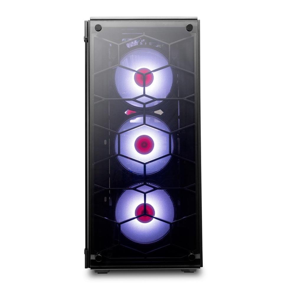 Gabinete Gamer Redragon Wheel Jack, Mid Tower, Lateral e Frontal em Vidro - GC-606BK