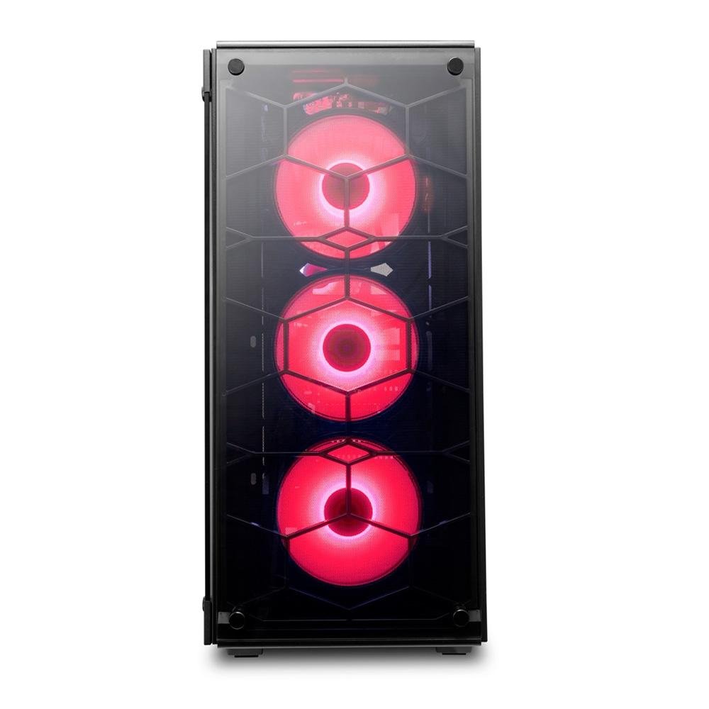 Imagem 14 de 24 do produto Gabinete Gamer Redragon Wheel Jack, Mid Tower, Lateral e Frontal em Vidro - GC-606BK