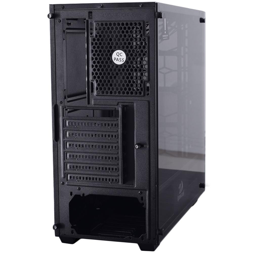 Imagem 23 de 24 do produto Gabinete Gamer Redragon Wheel Jack, Mid Tower, Lateral e Frontal em Vidro - GC-606BK