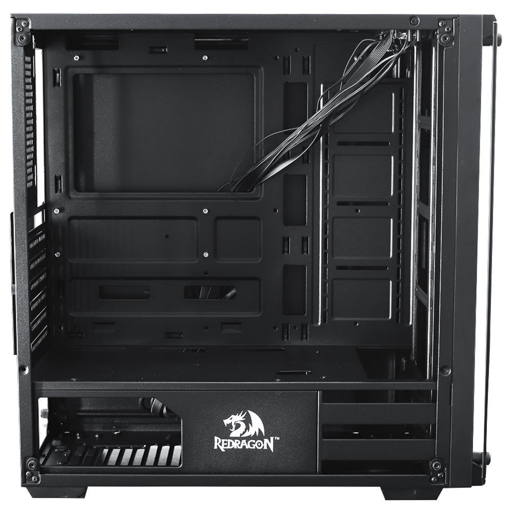 Imagem 22 de 24 do produto Gabinete Gamer Redragon Wheel Jack, Mid Tower, Lateral e Frontal em Vidro - GC-606BK