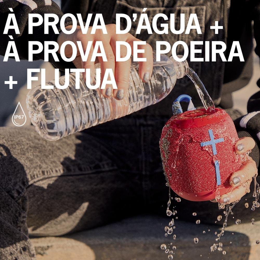 Caixa de Som Bluetooth Ultimate Ears WONDERBOOM 2 Portátil e À Prova D´Água - Até 13 horas de Bateria - Cinza - 984-001555 Caixa de Som Bluetooth Ultimate Ears WONDERBOOM 2 Portátil e À Prova D´Água - Até 13 horas de Bateria - Cinza - 984-001555