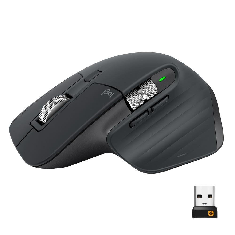 Mouse sem fio Logitech MX Master 3 com Sensor Darkfield para Qualquer  Superfície, USB Unifying ou Bluetooth, Recarregável - 910-005647 | KaBuM!