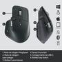 Mouse sem fio Logitech MX Master 3 com Sensor Darkfield para Qualquer Superfície, USB Unifying ou Bluetooth, Recarregável - 910-005647