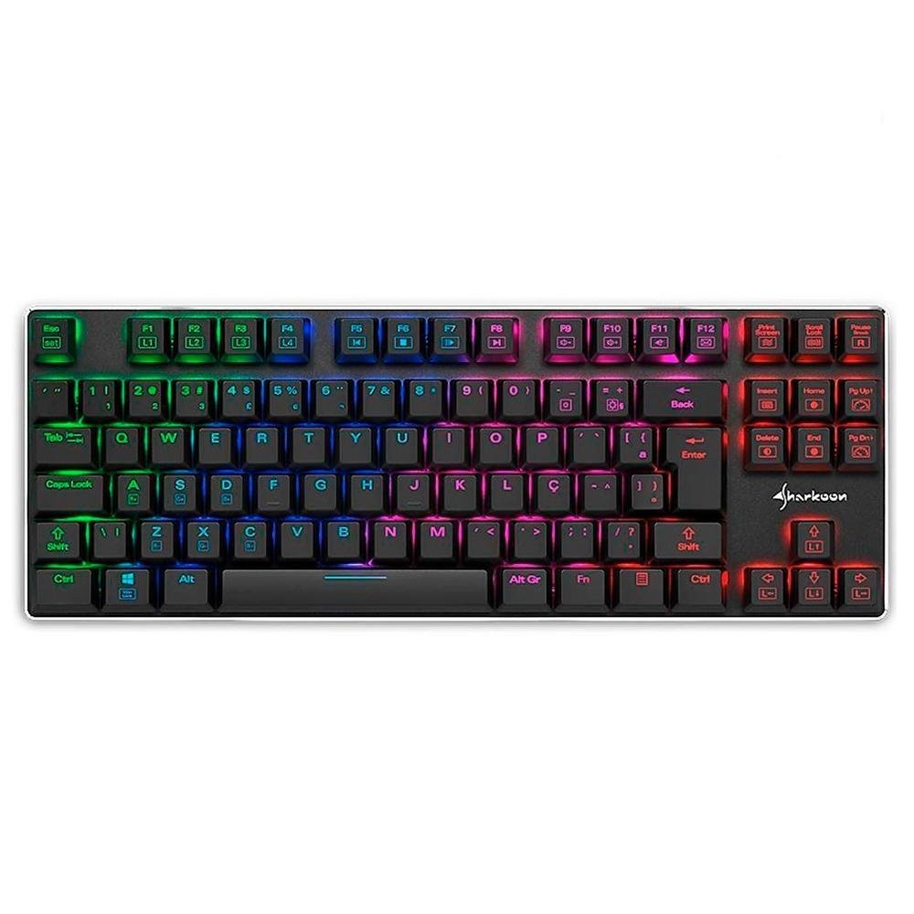 バイオレッド Teclado Mecânico Gamer Sharkoon PureWriter RGB, Switch Kailh