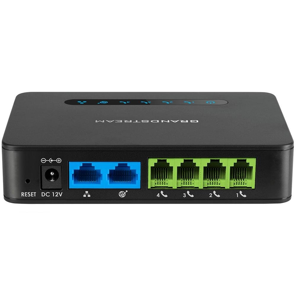 Imagem 3 de 3 do produto Adaptador ATA Avançado Grandstream, 4 Portas FXS, Preto - HT814