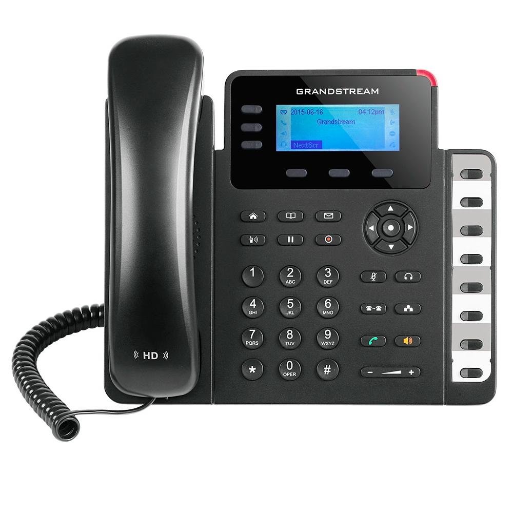 Telefone IP Grandstream, 3 Contas SIP, 3 Linhas, Preto - GXP1630 | KaBuM!