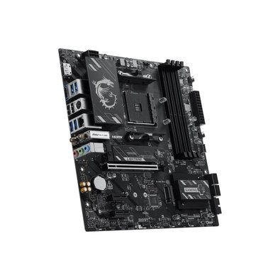 Placa-Mãe MSI B550M Gaming Plus WiFi6E, AMD AM4, Micro ATX, DDR4, Wi-Fi 6E, Bluetooth 5.2, Preto e Prata - B550M GAMING PLUS WIFI6E