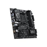 Placa-Mãe MSI B550M Gaming Plus WiFi6E, AMD AM4, Micro ATX, DDR4, Wi-Fi 6E, Bluetooth 5.2, Preto e Prata - B550M GAMING PLUS WIFI6E