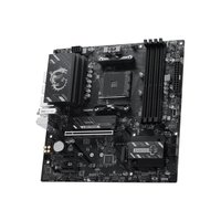 Placa-Mãe MSI B550M Gaming Plus WiFi6E, AMD AM4, Micro ATX, DDR4, Wi-Fi 6E, Bluetooth 5.2, Preto e Prata - B550M GAMING PLUS WIFI6E