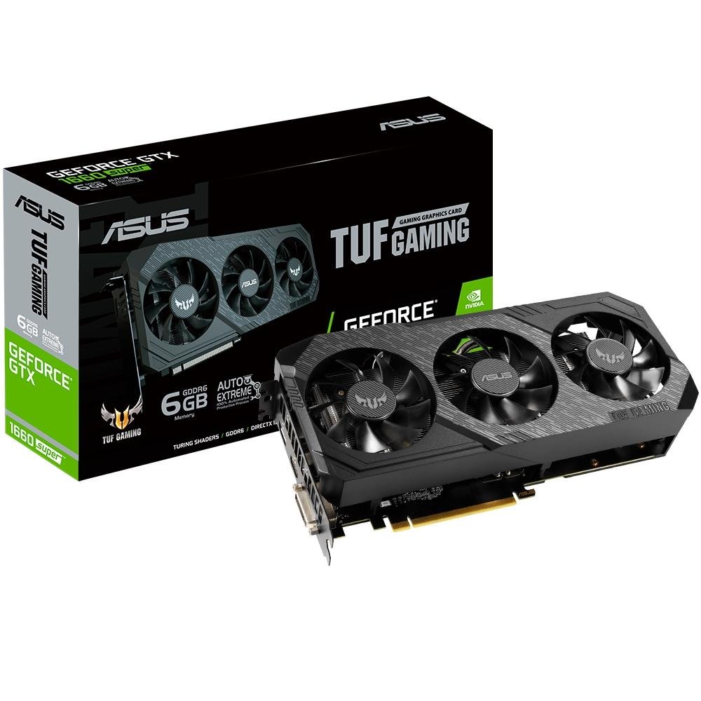 Placa de Vídeo Asus TUF3 NVIDIA GeForce GTX 1660 SUPER, 14.0 Gbps, 6GB, GDDR6, Turing Shaders - TUF 3-GTX1660S-O6G-GAMING
