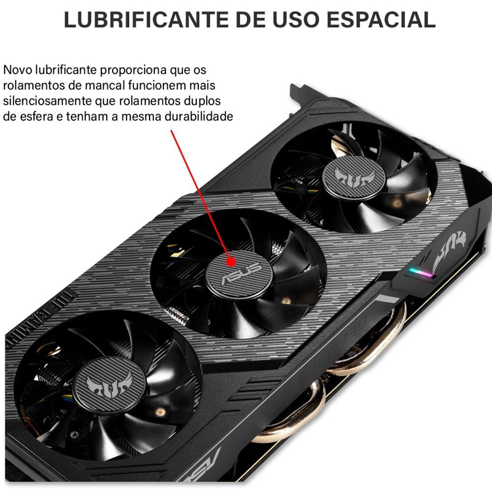 Imagem 16 de 21 do produto Placa de Vídeo Asus TUF3 NVIDIA GeForce GTX 1660 SUPER, 14.0 Gbps, 6GB, GDDR6, Turing Shaders - TUF 3-GTX1660S-O6G-GAMING