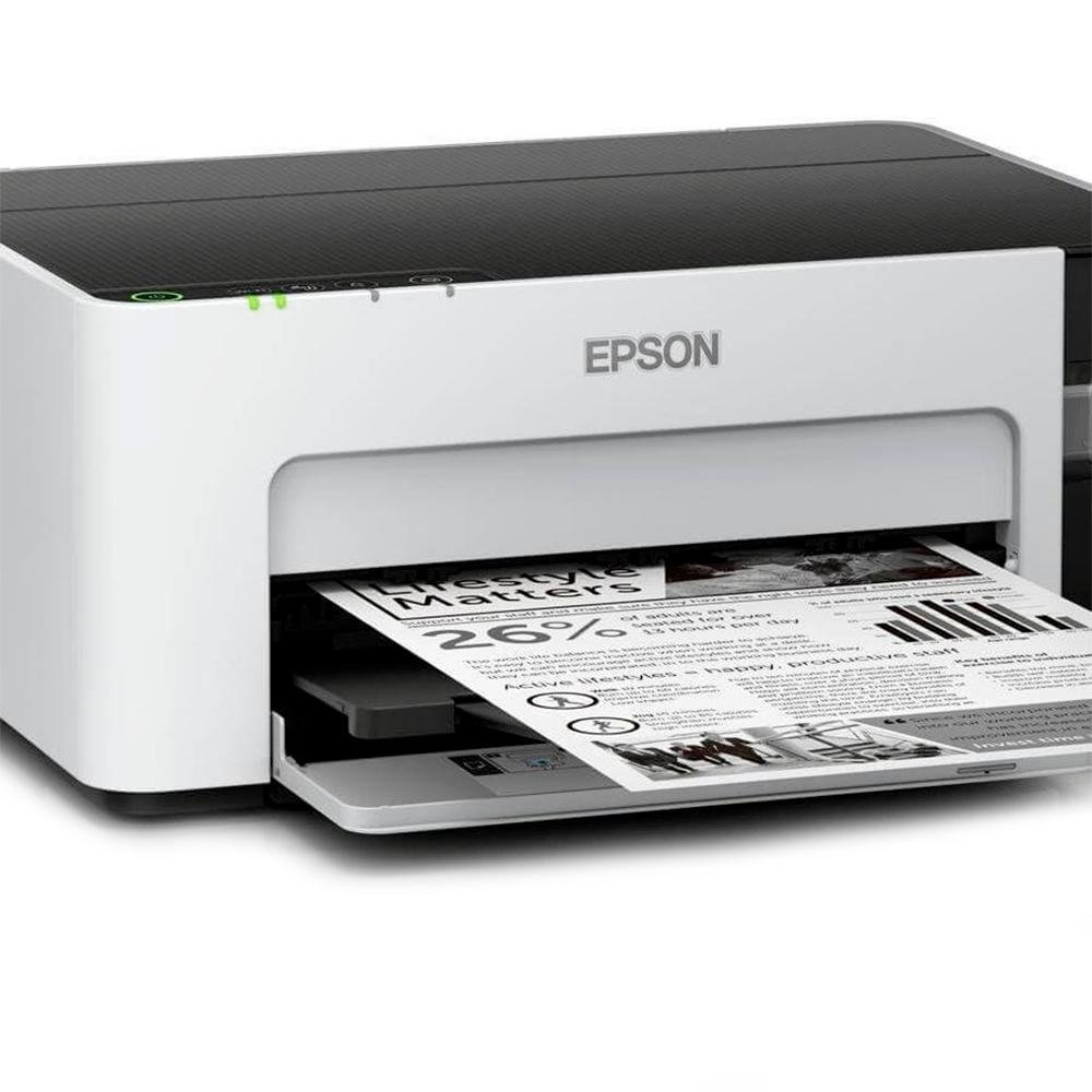 Impressora Epson EcoTank M1120, Jato de Tinta, Monocromática, Wi-Fi, Bivolt ( Balão.info - view 2