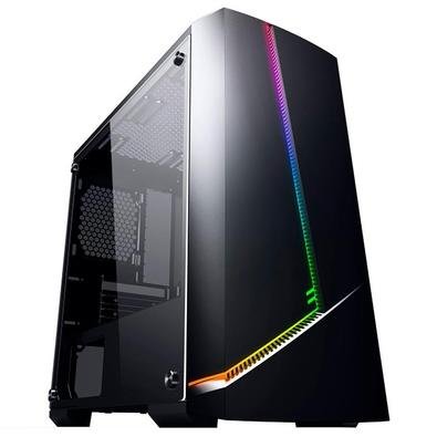 Gabinete グラコン Gamer Acrílico em Lateral RGB, Tower, Mid CG11, Pixxo ウェア