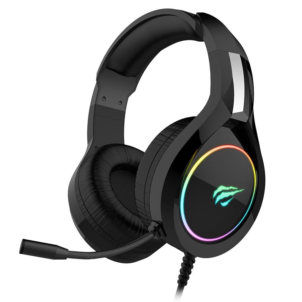 Headset Gamer Havit H2232D RGB, Drivers 50mm, Som Surround, Design Confortável, Preto - H2232D Headset Gamer Havit H2232D RGB, Drivers 50mm, Som Surround, Design Confortável, Preto - H2232D