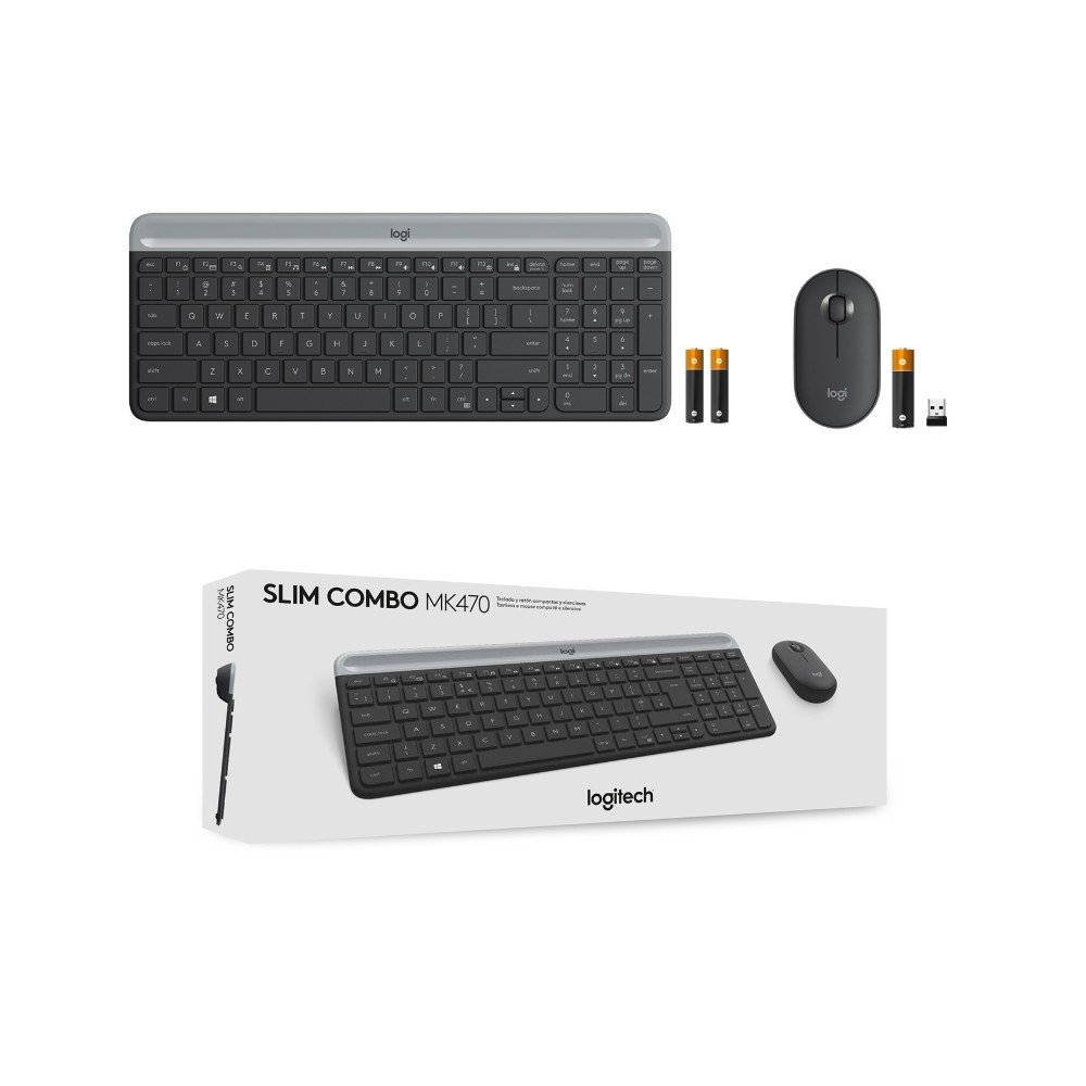 Combo Teclado e Mouse sem fio ( Balão.info) MK470 com Design Slim, Digitação e Clique Silencioso, Mouse Ambidestro e Pilhas Inclusas - 920-( Balão.info - foto 10