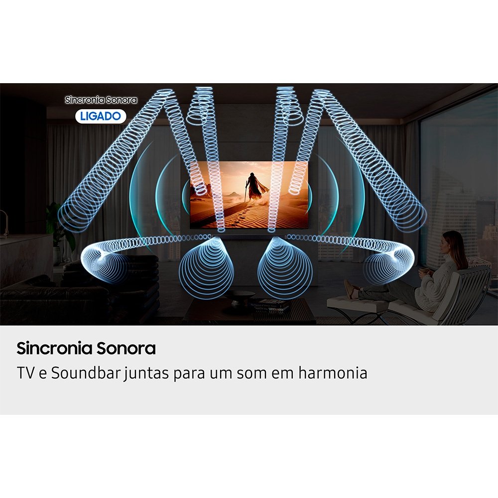 Soundbar Samsung Série Q HW-Q990H, Bluetooth, 656W, com Subwoofer Sem Fio, 11.1.4 Canais, Dolby Atmos, Preto - HWQ990HZD - view 11
