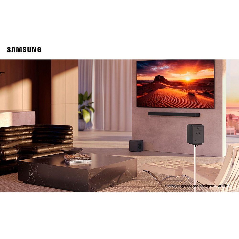 Soundbar Samsung Série Q HW-Q990H, Bluetooth, 656W, com Subwoofer Sem Fio, 11.1.4 Canais, Dolby Atmos, Preto - HWQ990HZD - view 12
