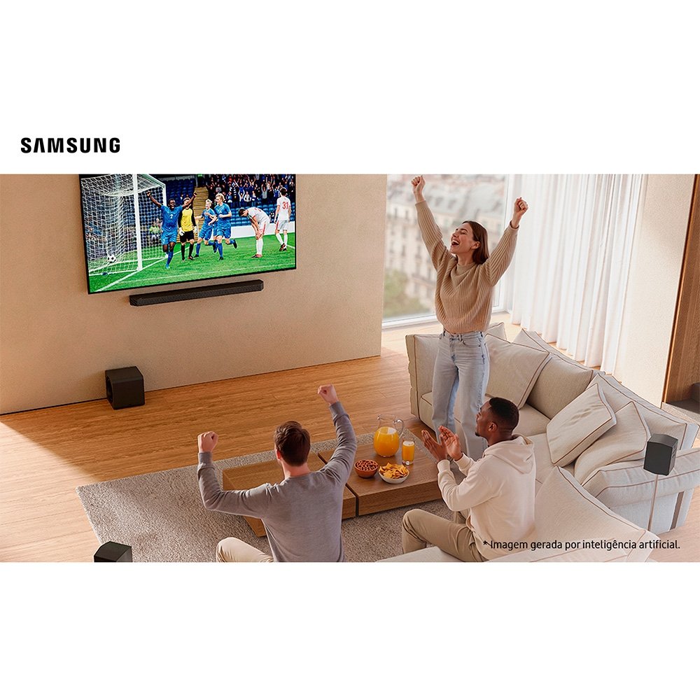 Soundbar Samsung Série Q HW-Q930H, Bluetooth, 540W, com Subwoofer Sem Fio, 9.1.4 Canais, Dolby Atmos, Preto - HWQ930HZD - view 12