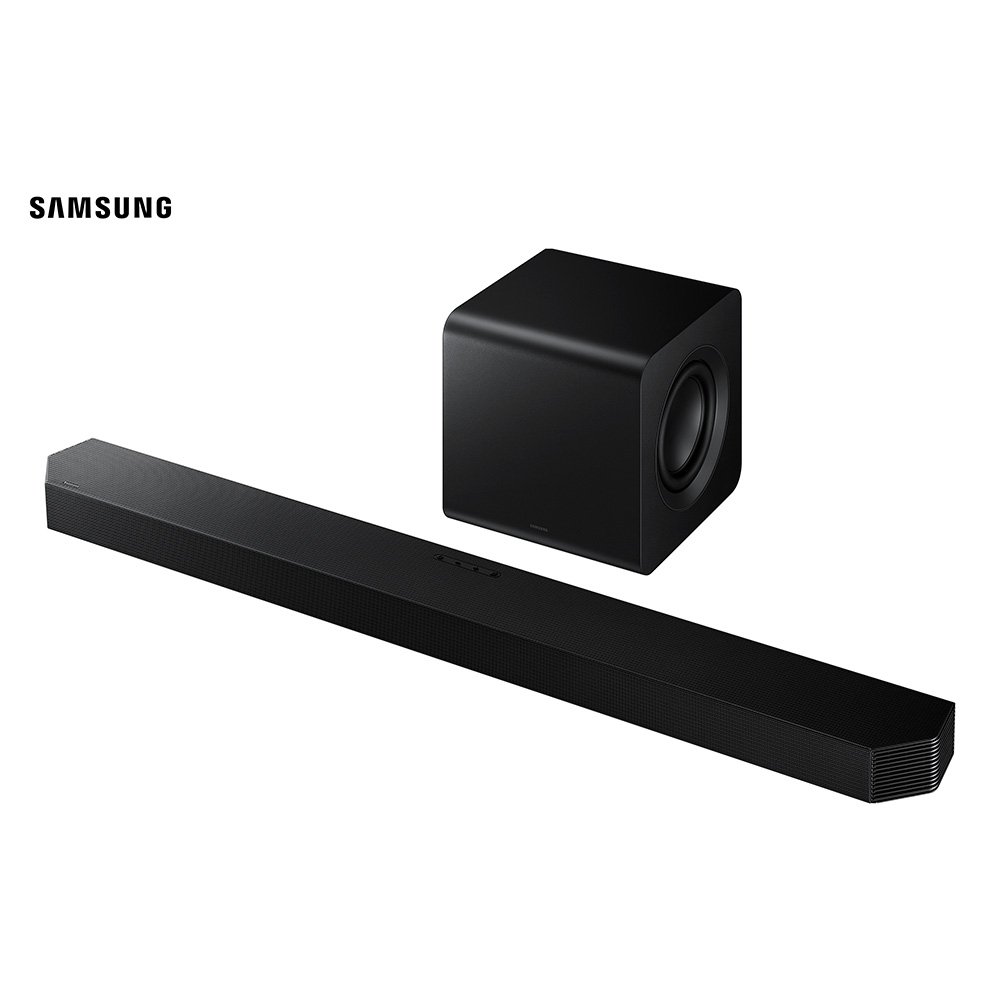 Imagem 2 de 12 do produto Soundbar Samsung Série Q HW-Q800H, Bluetooth, 360W, com Subwoofer Sem Fio, 5.1.2 Canais, Dolby Atmos, Preto - HWQ800HZD