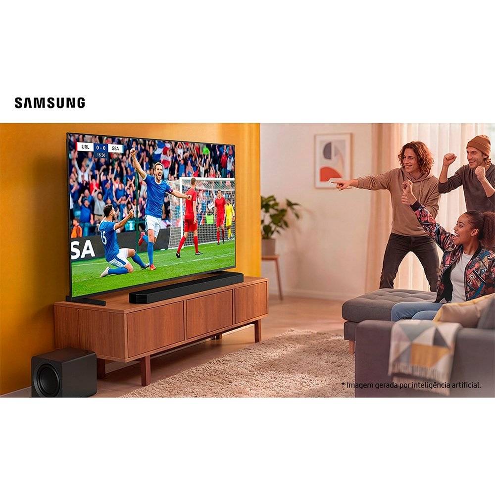 Imagem 12 de 12 do produto Soundbar Samsung Série Q HW-Q800H, Bluetooth, 360W, com Subwoofer Sem Fio, 5.1.2 Canais, Dolby Atmos, Preto - HWQ800HZD