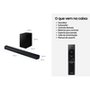 Soundbar Samsung Série Q HW-Q600H, Bluetooth, 360W, com Subwoofer Sem Fio, 3.1.2 Canais, Dolby Atmos, Preto - HWQ600HZD