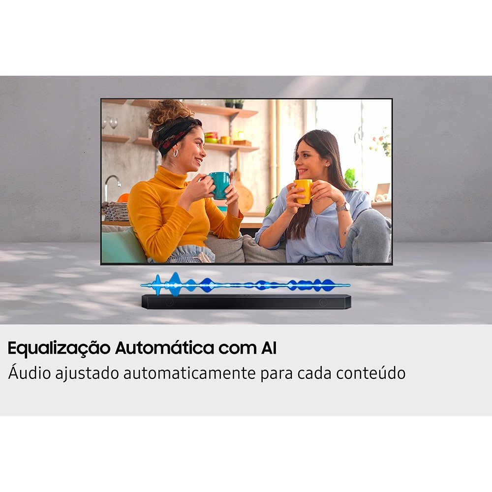 Soundbar Samsung Série Q HW-Q600H, Bluetooth, 360W, com Subwoofer Sem Fio, 3.1.2 Canais, Dolby Atmos, Preto - HWQ600HZD - view 11