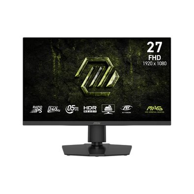 Monitor Gamer MSI MAG 272PF X24, 27", Full HD, 240Hz, Rapid IPS, 0.5ms, FreeSync Premium, Ajuste de Altura, Speakers, Preto - 272PF X24